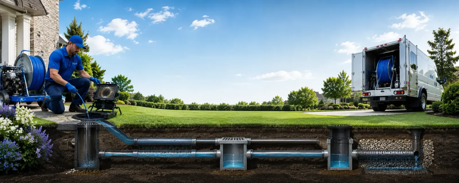 Outdoor drain cleaning information for Buena Vista, PA